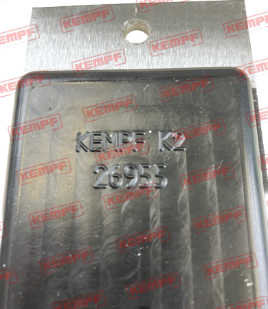 26955 Gummiauflage ALU 170x60x6+10mm